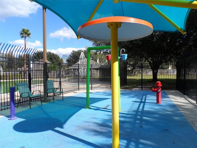 exterior space with a playground