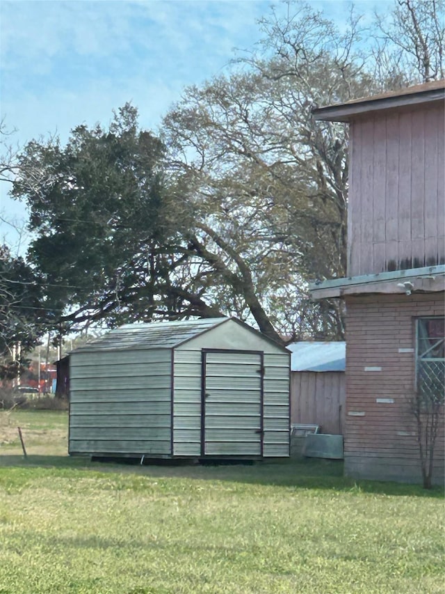 view of shed