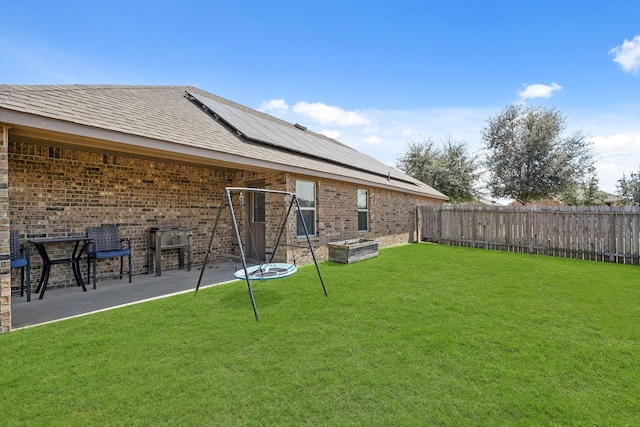 view of yard with a patio