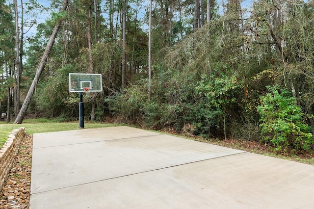 view of basketball court