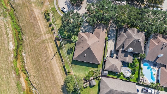 bird's eye view with a residential view