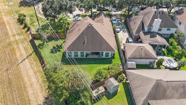 bird's eye view featuring a residential view