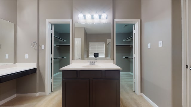 bathroom featuring vanity