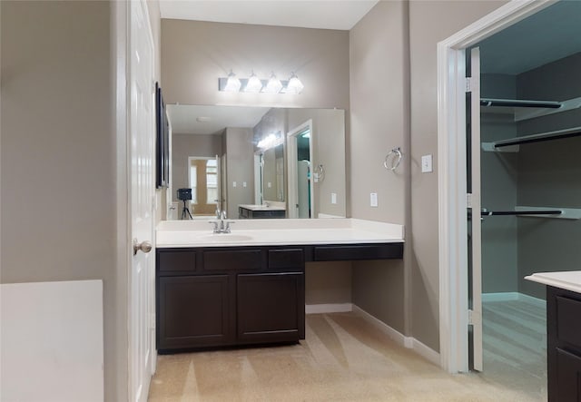 bathroom with vanity