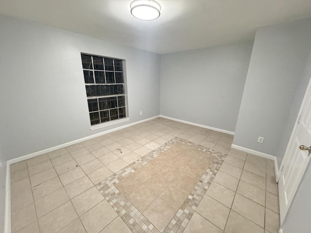 view of tiled empty room