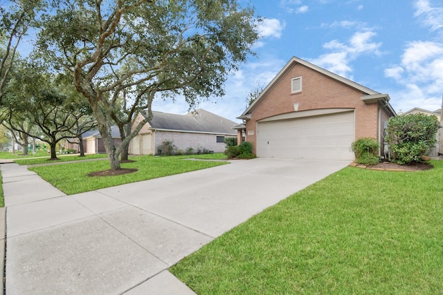 view of front of home with a front yard