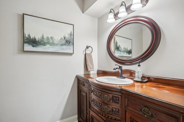 bathroom featuring vanity