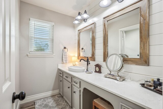 bathroom featuring vanity