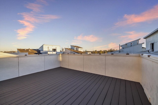 view of deck at dusk