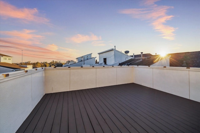 view of deck at dusk