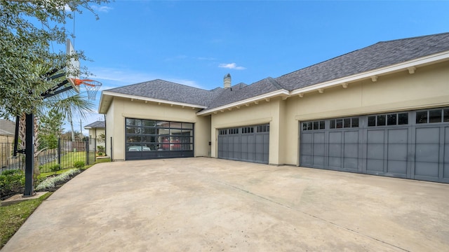 view of home's exterior featuring a garage