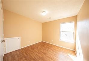 empty room featuring hardwood / wood-style flooring