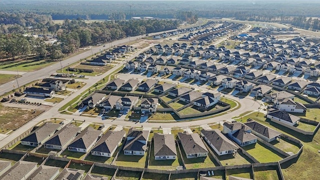 aerial view featuring a residential view