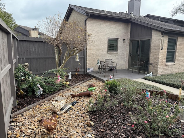 rear view of house with a patio area