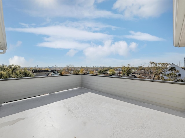 view of patio / terrace with a balcony