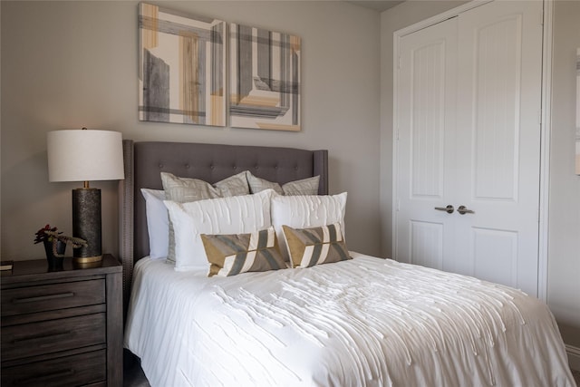 bedroom with a closet