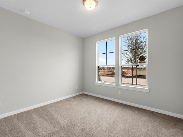 view of carpeted empty room