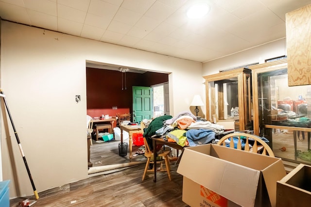 misc room featuring hardwood / wood-style floors