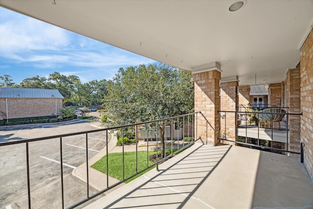 view of balcony