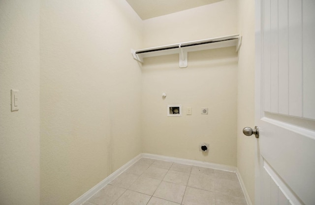 clothes washing area with gas dryer hookup, hookup for an electric dryer, and washer hookup