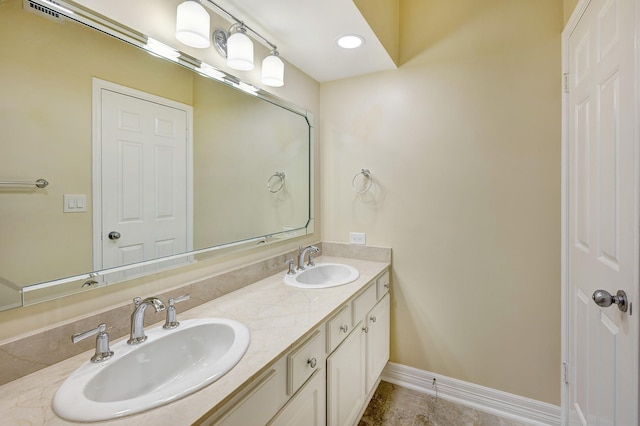 bathroom featuring vanity