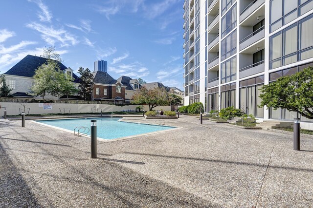 view of pool with a patio area