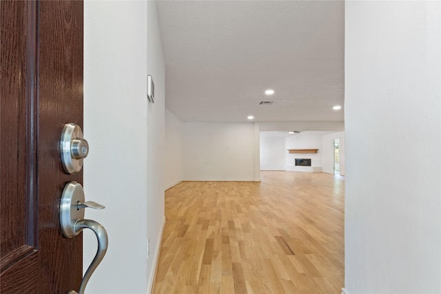 interior space featuring light hardwood / wood-style flooring