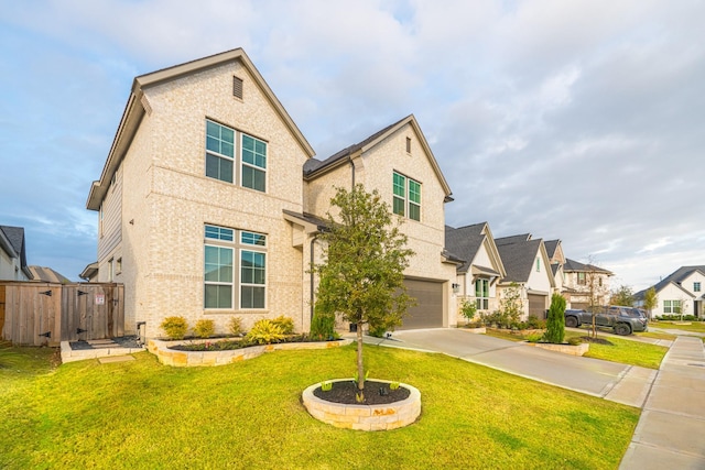 9214 Trimble Landing Dr, Tomball, TX 77375 - traditional home featuring a garage, concrete driveway, and a residential view