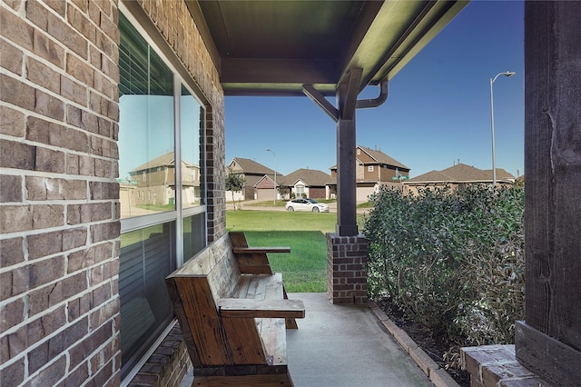 view of patio with covered porch