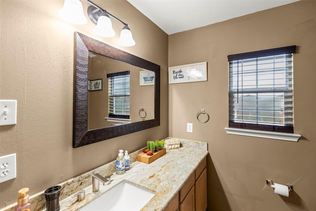 bathroom with vanity