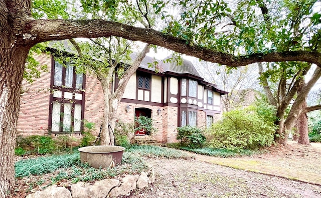 view of tudor-style house