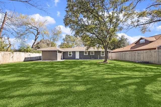 exterior space with a lawn