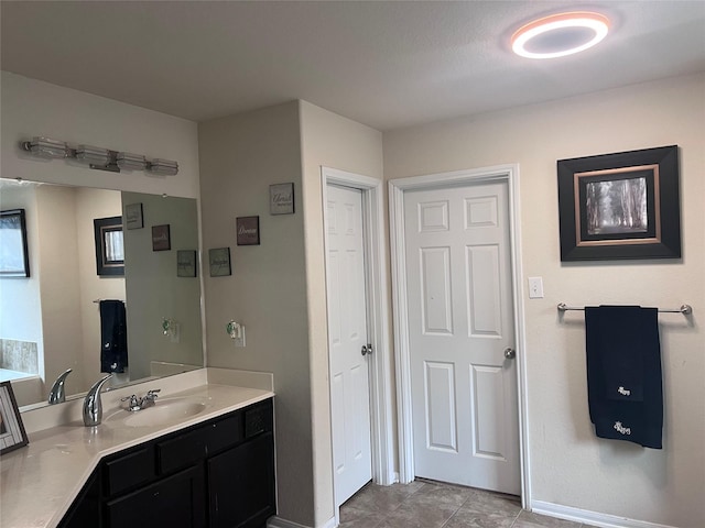 bathroom with vanity