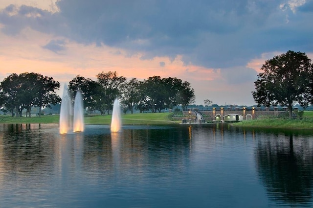 view of water feature