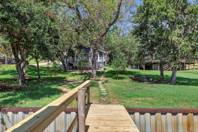 354 Edgewater Way, Point Blank, TX 77364 - view of green lawn