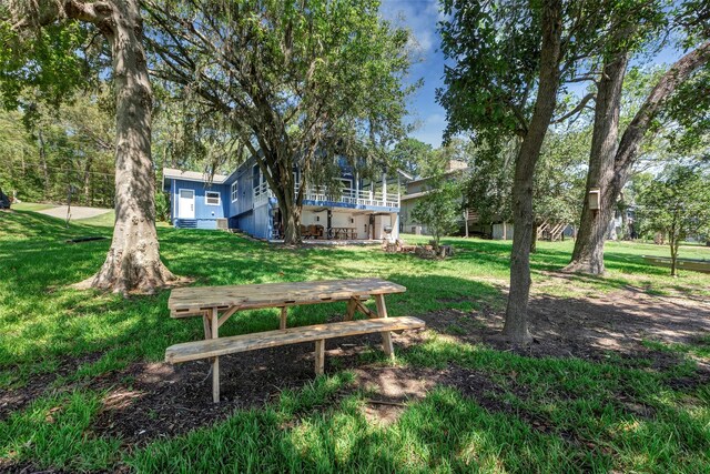 354 Edgewater Way, Point Blank, TX 77364 - view of green lawn