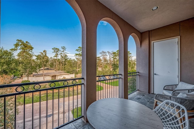 view of balcony