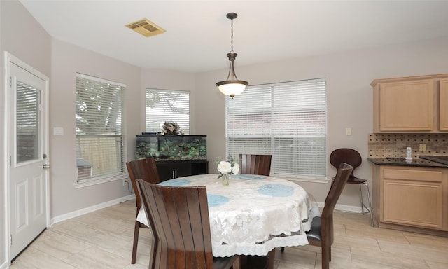 view of dining room