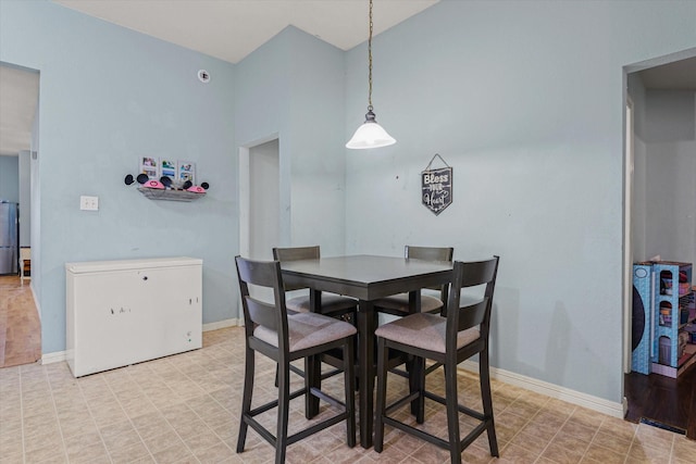 view of dining room