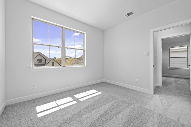 view of carpeted empty room