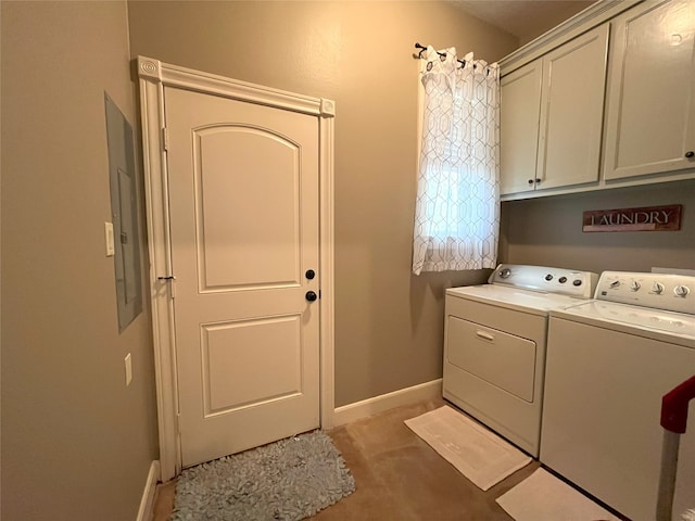 112 Lcr 799a, Groesbeck, TX 76642 - washroom with independent washer and dryer, cabinet space, and light carpet