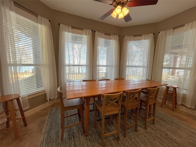 112 Lcr 799a, Groesbeck, TX 76642 - dining space featuring healthy amount of natural light and a ceiling fan