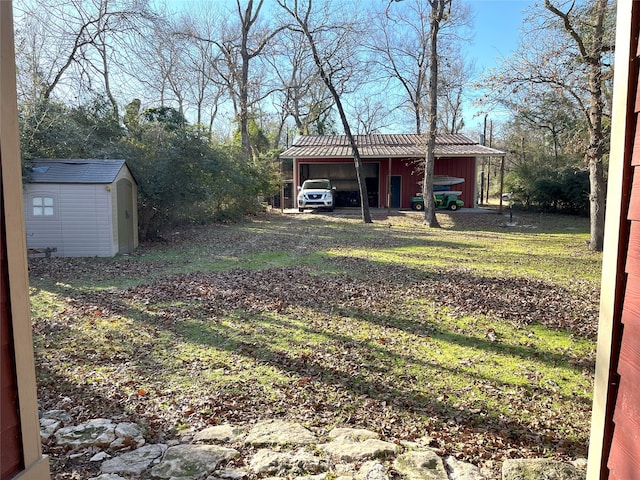 112 Lcr 799a, Groesbeck, TX 76642 - view of yard with an outbuilding, a pole building, and a carport