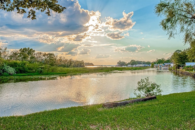 view of water feature