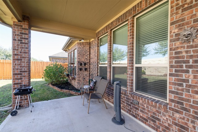 view of patio / terrace with grilling area