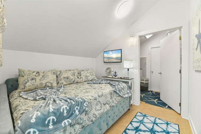 22823 Chiquita St, Galveston, TX 77554 - bedroom featuring vaulted ceiling