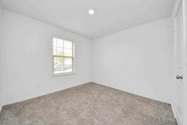 spare room with carpet floors