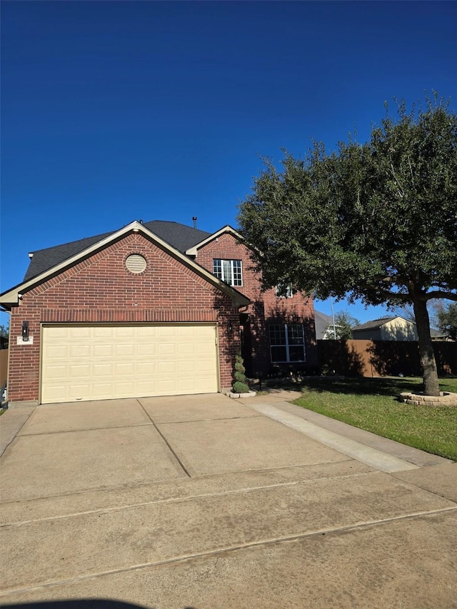 front facade featuring a garage