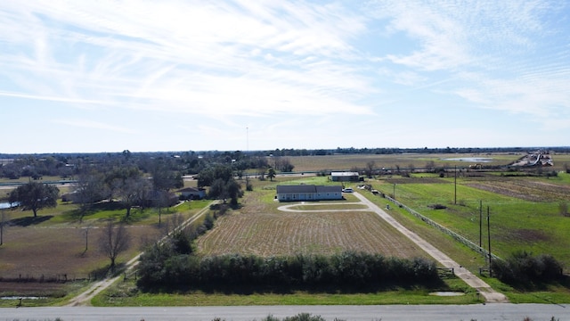 drone / aerial view featuring a rural view