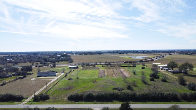 bird's eye view featuring a rural view